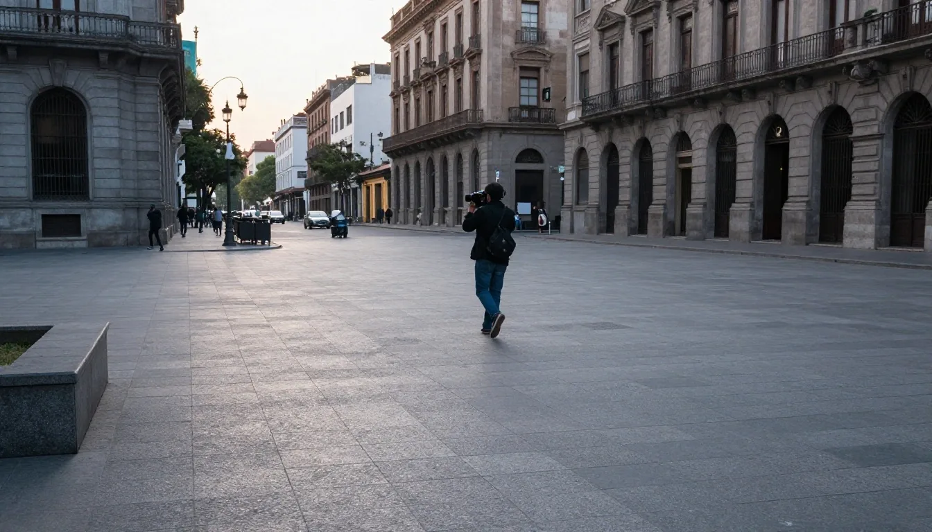 Salida a calle en Plaza de Mayo, Buenos Aires